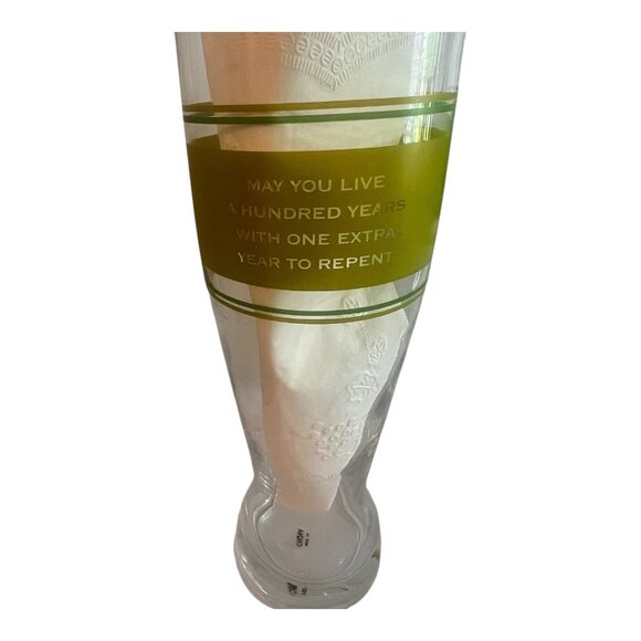 Vintage Irish Blessings Pilsner Beer Glass Set Of 4, 9" Tall With Quotes - Picture 2 of 10